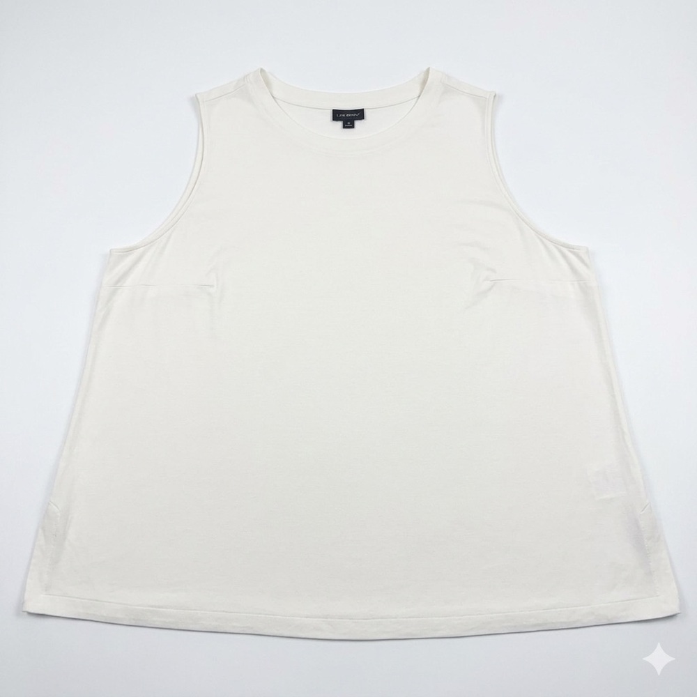 J. Jill Wearever Tank Top Ivory 4x Solid Stretchy Casual Capsule Wardrobe
